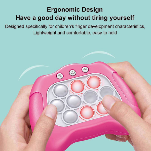 Pop Push It Spil Controller Boble Sensorisk Fidget Legetøj Elektronisk Whack Konsol Orange