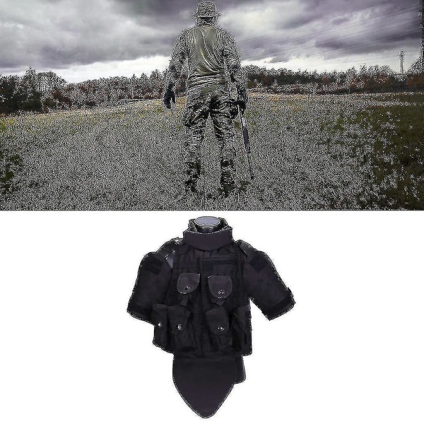 Tactical Vest Outdoor Vægtbærende Airsoft For Mænd Sort