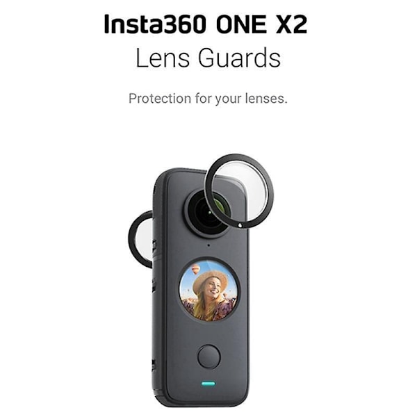 6x Linsskydd Kamerahus Självhäftande Skyddsskydd Kit Linsskydd Med Lim För Insta 360 One X2 Black