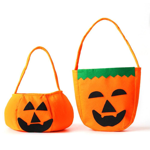 Halloween Pumpkin Candy Laukut lapsille, Trick Or Treat Laukut Kuitukangas