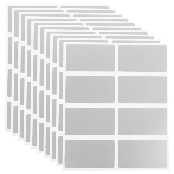 100 st Scratch Off gör-det-själv-kort Intressanta skraplotter Skolpris-skraplotter Silver 42X23X0.01CM