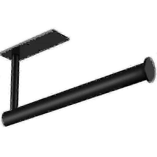 Rulleholder til montering under skab med huller til robust placering Black