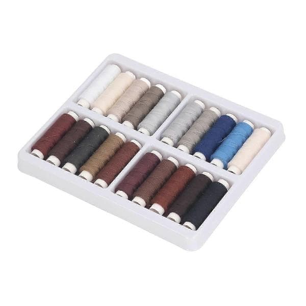 20 farver polyester sytrådssæt, 100m DIY spoler til multifunktionel brug colors dark set 20