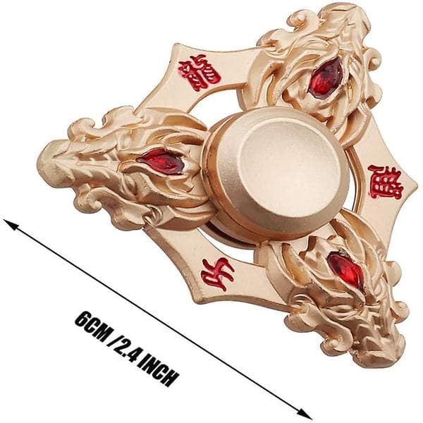 Fidget Spinnere Gull Drage Metall Gold