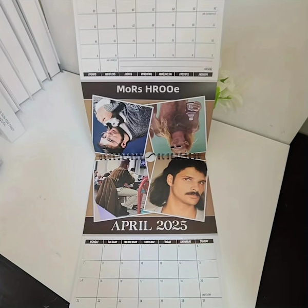 Bora 2025 Seinäkalenteri Maailman Suurin Kuukausittainen Suunnittelija Uuden Vuoden Kalenteri Päivittäinen Suunnittelija Loma Lahja Man head calendar
