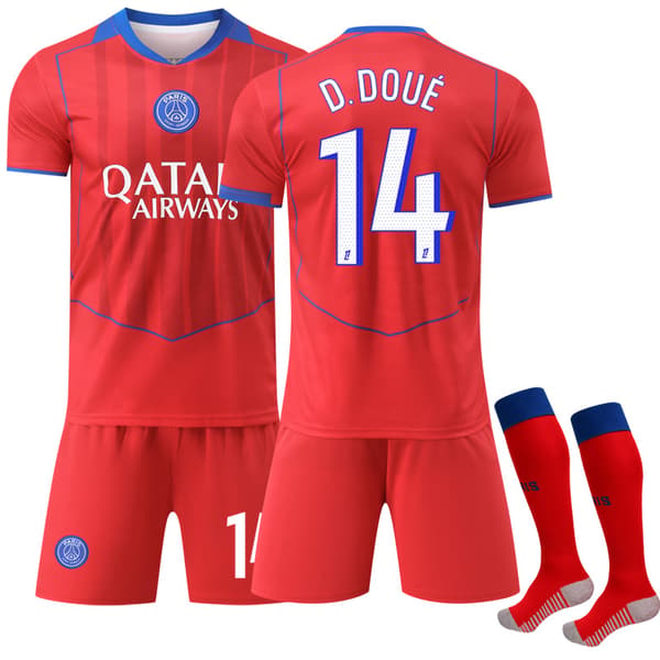 2526 Paris Saint Germain Bortedrakt Barn Voksen Nr. 14 Doue