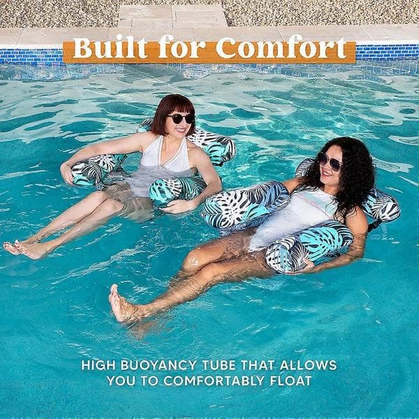 Uppblåsbara poolstolar Ergonomiskt nackstöd Läckagesäker PVC-poolstol för sommarstrandhav