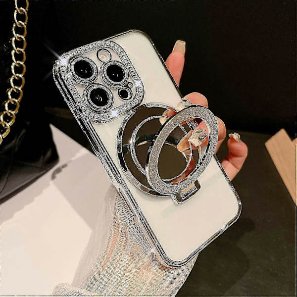 Til iPhone 16 Pro Max Telefon Cover Multicolor Silver