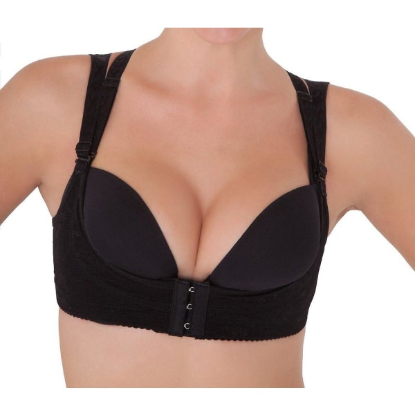 Push-up Magic Bra Shaper Shapewear Vest Bust up Bryststøtte Sort Black S