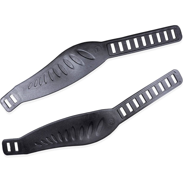 1 par utbytespedaler för motionscykel med slitstarka PVC-remmar - robusta 9/16-tums gängade pedaler för motionscykel