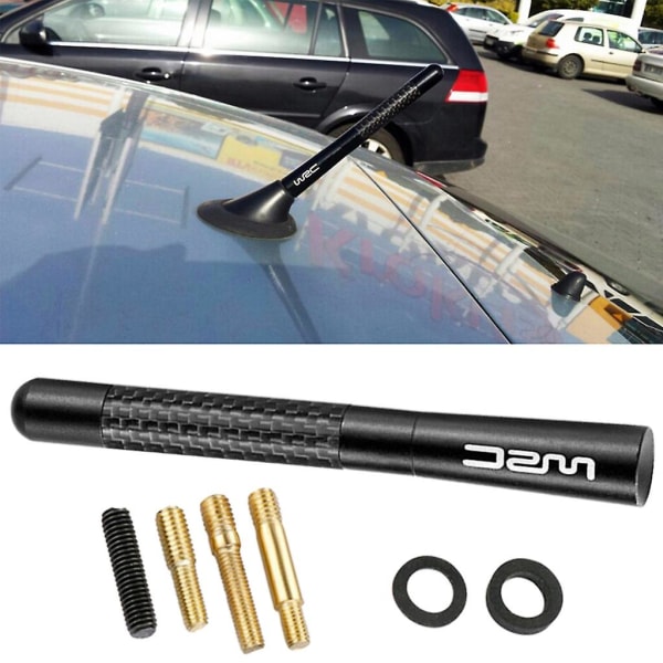 Car Carbon Fiber Short Antenna Universal Auto Roof Fm Am Signal Receiver Aerial