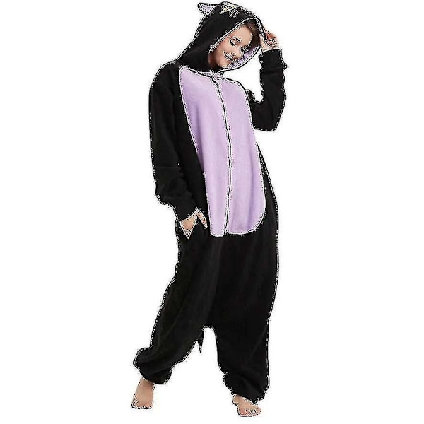 Tecknad Animation Gengar Onesie Pyjamas Förälder-barn Casual Hemmakläder-b purple midnight cat L