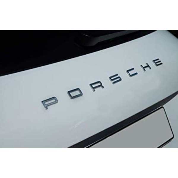 Krom porsche-bokstaver bak støvel-emblem for 911 carrera cayenne turbo gt3