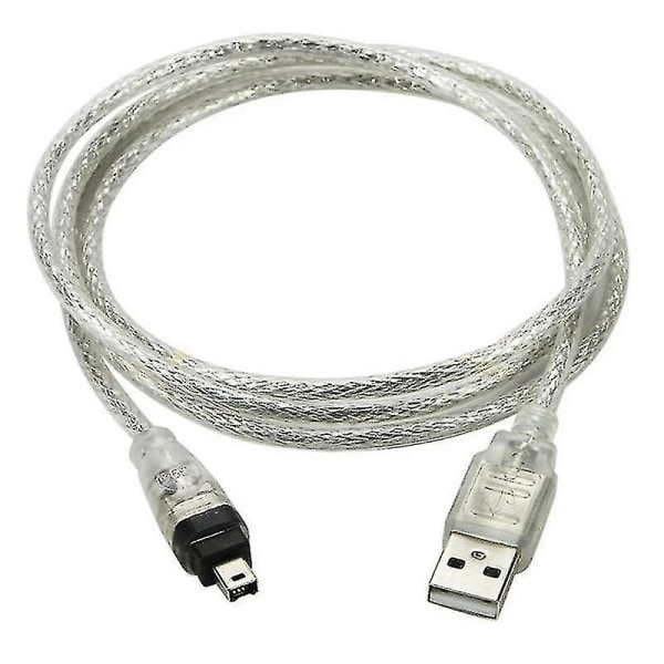 Usb hann til firewire Ieee 1394 4 pins Ilink adapter ledning 1394 kabel for Sony