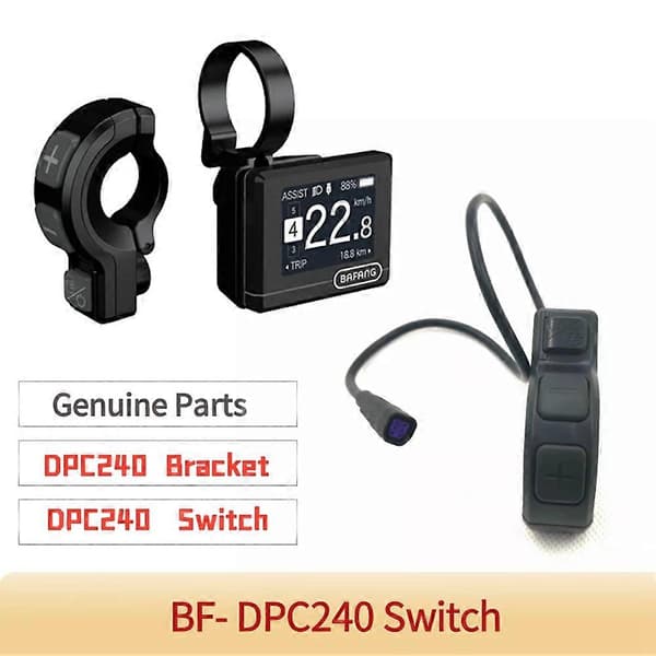 För Bafang mittmotor för DPC240 DPC241 fästfäste fästfäste (B) Svart