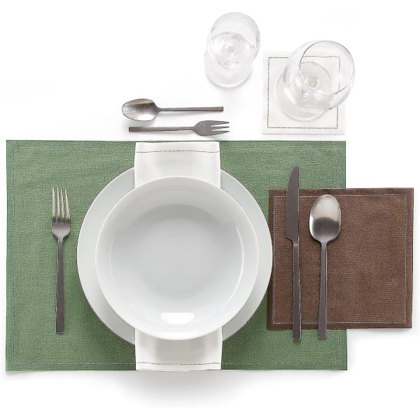 Mydrap Dinner Napkins, Cotton, White, 32 X 32 Cm