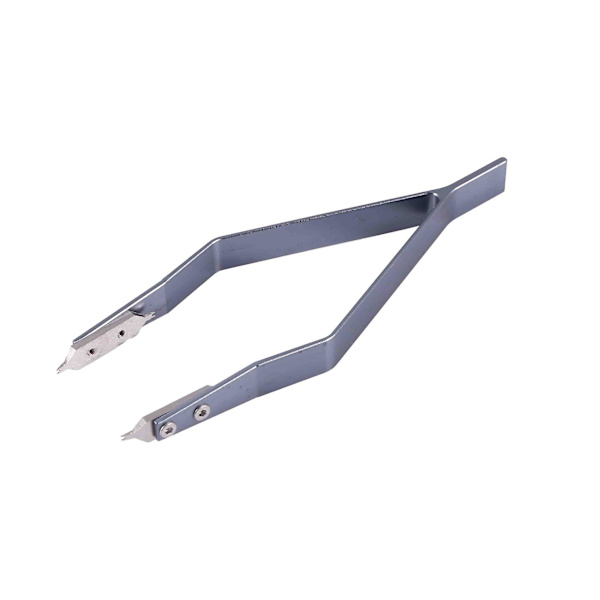 Rustfrit stål 7825 V-type ur fjederstang pincet til ur reparation