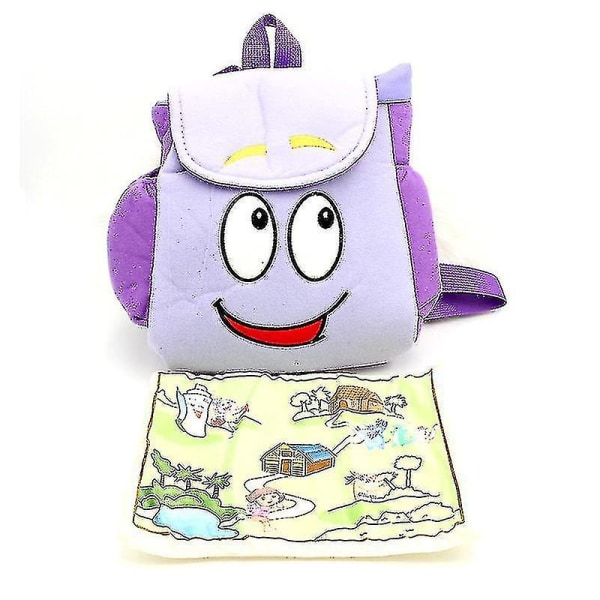 Dora Explorer Rygsæk Redningspose Med Kort Børnelegetøj Til Fødselsdagsgave Backpack with map 2