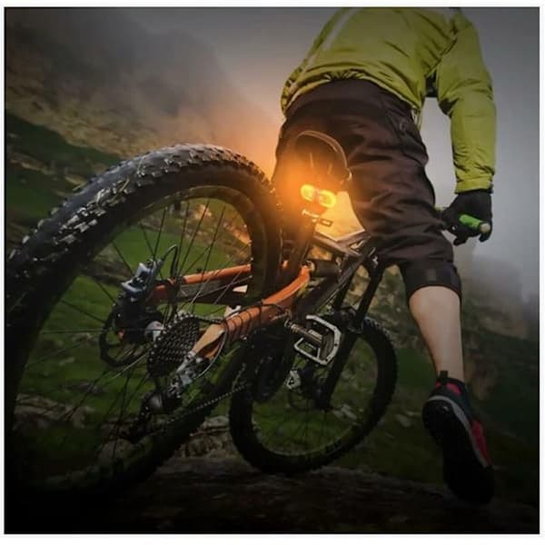 Bike Tail Light with Turn Signals - Split Wireless Remote Control for Cycling, Rechargeable, 5 Safety Warning Modes, Strobe
