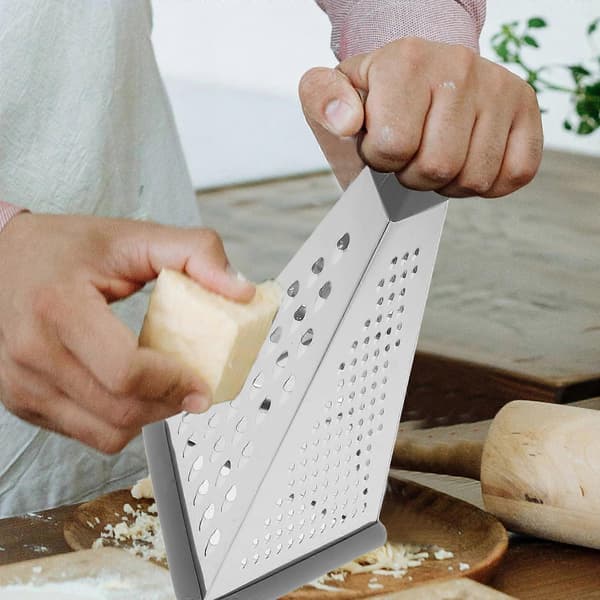 Ostrivjärn i rostfritt stål med unik triangulär design för effektiv rivning och enkel hantering