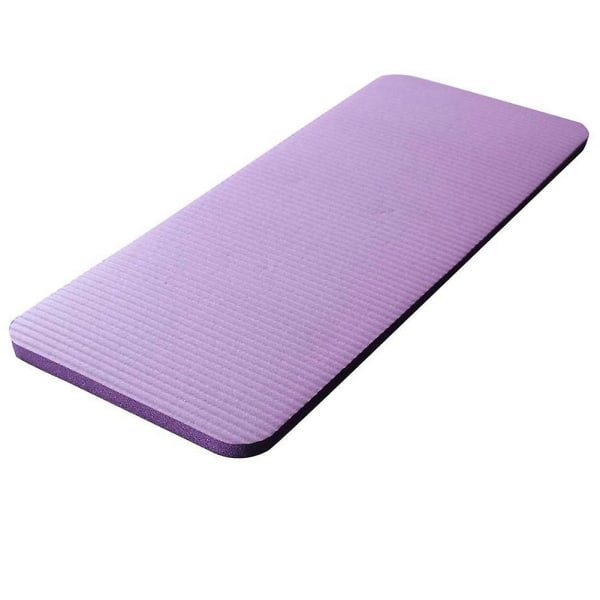 15 mm tyk yogamåtte komfortskum knæalbuemåtter til træning Yoga indendørspuder Fitnesstræning purple