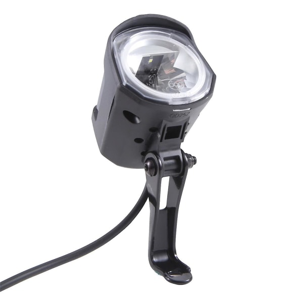 36V 48V EBike Ljus Scooter Lampa 2-i-1 med Horn Elektrisk Cykel LED Framstrålkastare Black