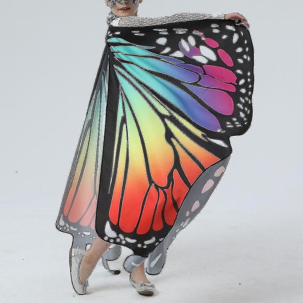 Børne sommerfugle sjal Lady Cape kostume tilbehør