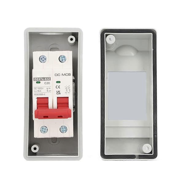 2P Miniature Afbryder IP65 Vandtæt Afbryder til Solcelleanlæg DC 1000V 20A