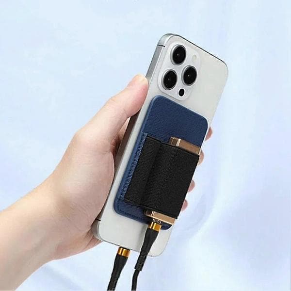 Til magnetisk mobiltelefon lille haledekoder opbevaringsdæksel magnetisk lille haledekoder beskyttende Co Blå