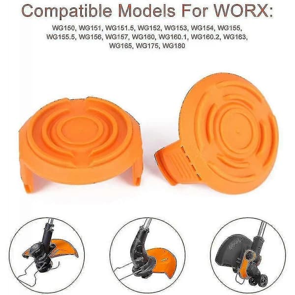 Erstatningslokk til spole (3-pakning) for Worx Trimmer
