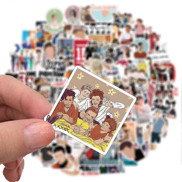 100 One Direction Doodle-klistremerker - Dekaler