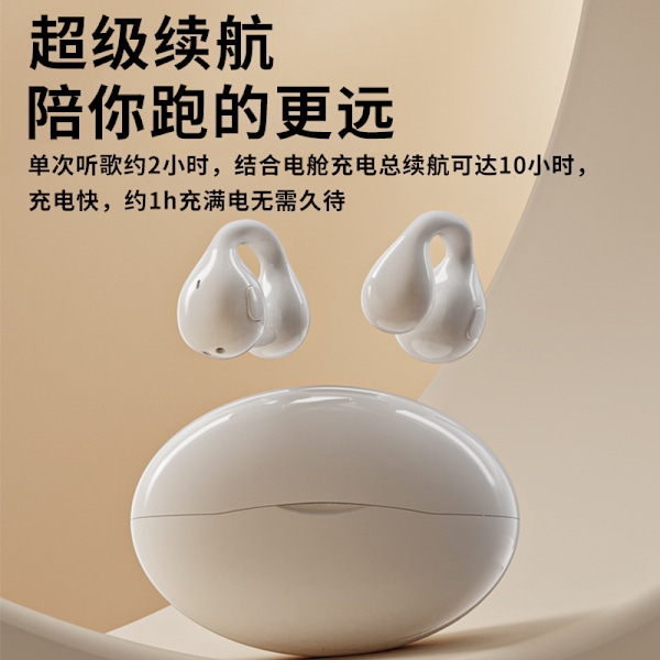 Q28 klips-på støyreduserende Bluetooth-hodetelefoner passer for Apple Huawei smarttelefoner, universell lytting til musikk og spill uten forsinkelse.