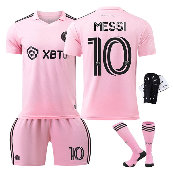 23-24 Miami Hemma nr 10 Lionel Messi tröja (Jersey Set) Sweatshirt pink XL