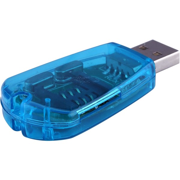 USB GSM CDMA SIM-kortläsare Mobiltelefon SMS Backup Copy Clone Writer med CD, för säkerhetskopiering av meddelandeinformation och datautbyte, blå