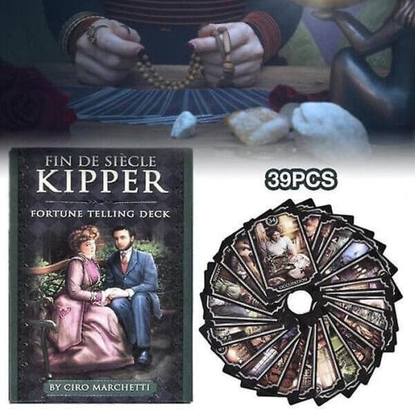 Fin de Siècle Kipper: Tarotkort Sæt Engelsk Version Spådom Okkult Oracle