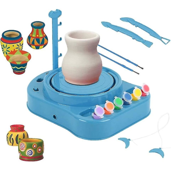 Elektrisk keramikkhjulsett Keramikkmaskinkunstsett, håndverk Keramikkmaskin DIY Clay Arts Tool Pedagogiske leker (d-8d)