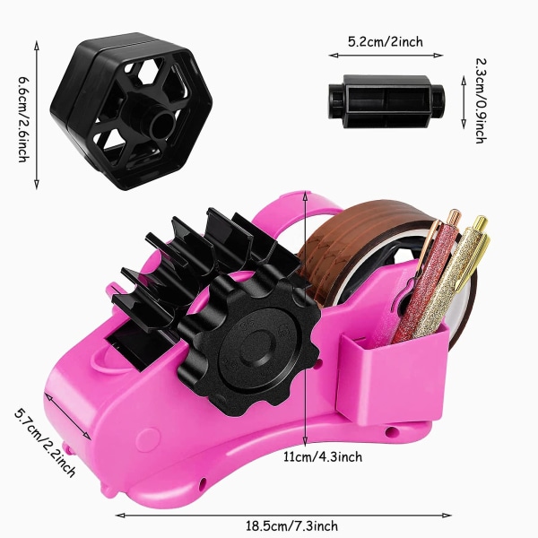 Multi-rull halvautomatisk skrivebordstape-dispenser, multi-roller kutte termisk tape-dispenser