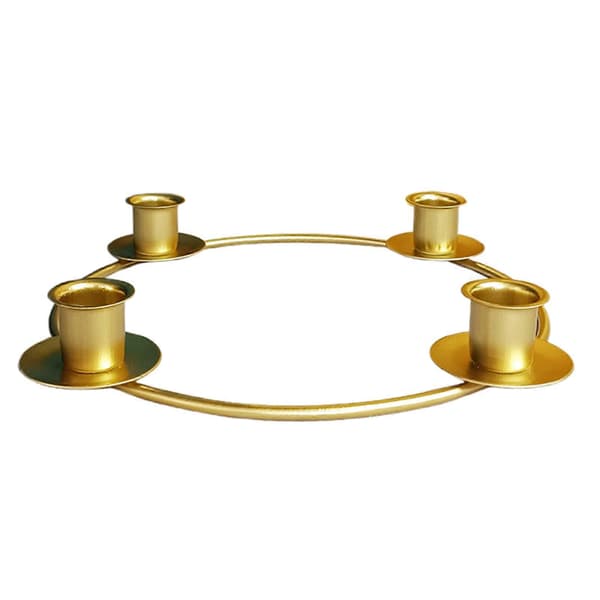 Gull Adventslysestake - Kransringstativ for 4/5 koniske lys A