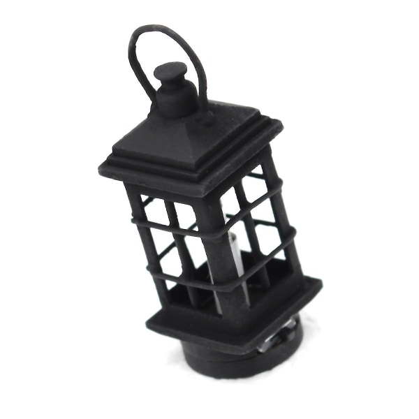 1:12 Miniatyr LED-lampa Vägglampa Bright Hollow Light Skrivbordslampa Med Switch Doll House