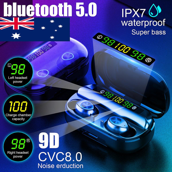 Au Bluetooth 5.0 Tws kuulokkeet langattomat 4500mah kuulokkeet stereokuulokkeet kuulokkeet