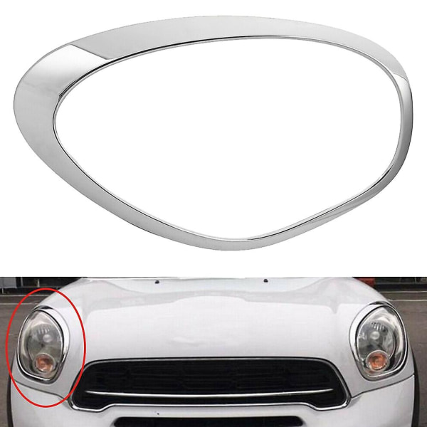 51139801574 Høyre Frontlykt Ring Dekor Passer Til Mini R60 Countryman 2016 2015 2014 2013 Silver