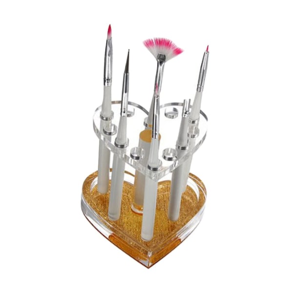 3 stk. Nail Display Stands Nail Tool Organizer Akryl Pen Holder Stand Manicure Pen Holder Nail Art Pen Holder Negle Pen Organizer