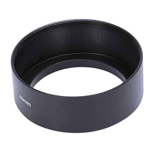 49mm Mount Standard Metall Objektivhette for black