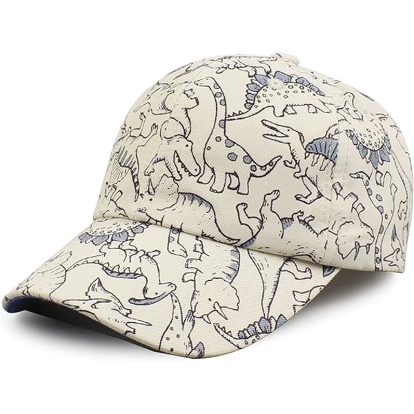 Klassisk baby baseball caps dinosaur gutter gutter solhatt bomull vår sommer barn visirhatter