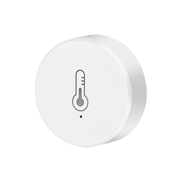 Tuya Smart Home ZigBee Temperatursensor og fuktighetssensor Innendørs termometermonitor Fungerer for Alexa Smart Life White