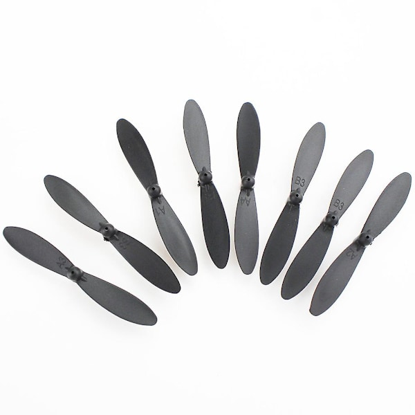 8 st CW CCW bladpropeller för XK A110 A120 A130 A380 RC-flygplan reservdelar Black