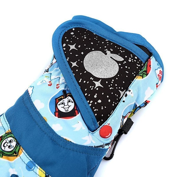 Vanntett varme hansker for jenter og gutter, vinter, profesjonelle skihansker, snø, vindtette skihansker for barn, snowboardhansker, ridehansker, blå Blue 3-7 children