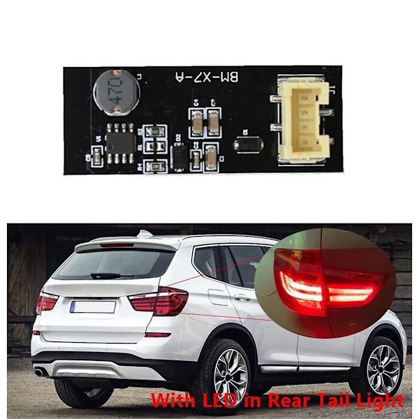 Til X3 F25 2011-2017 Bagerste Førerside F25 B003809.2 Led Lys Plug And Play Reparation Udskiftningskort Baglygte 4stk Black