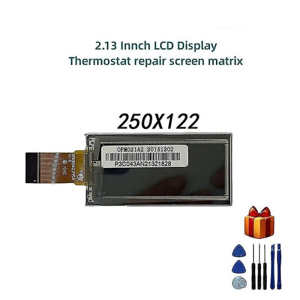 Edilkamin 2,13 tommers LCD-skjerm termostat reparasjonsskjermmatrise Opm021b1 Opm021a2 Hink-e0213a22