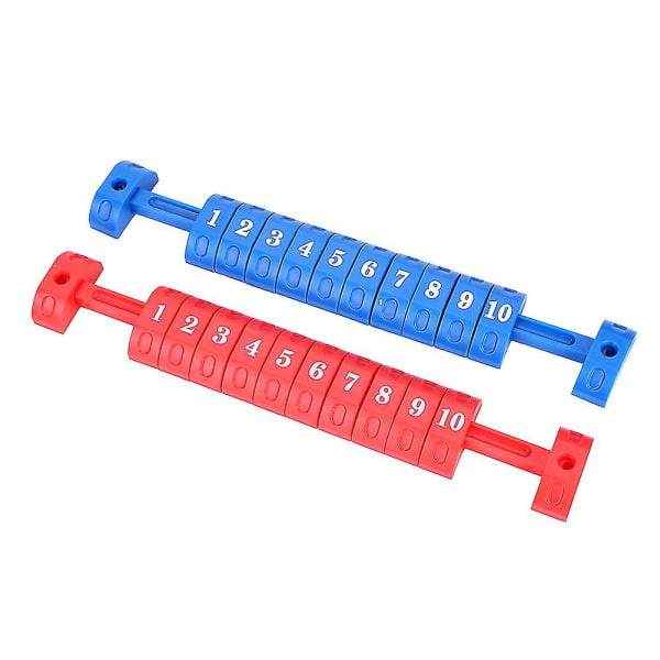 2pcs/set Table Football 10 Numbers Scoring Score Counter Indicator Red Blue